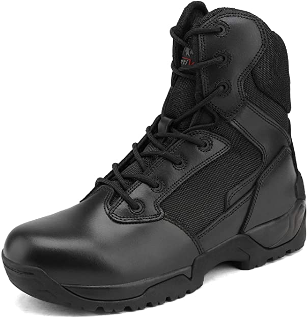 NORTIV 8 Men's Military Tactical Work Boots Hiking Motorcycle Combat Bootie