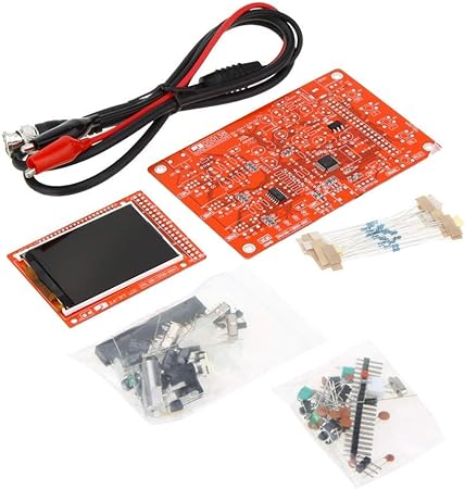 Oscilloscope DIY Kit for JYETech 'DSO 138' w/Clip Probe by Nooelec. Low Cost Digital Storage Oscilloscope with 2.4" TFT LCD. Model DSO138; SKU 13803K