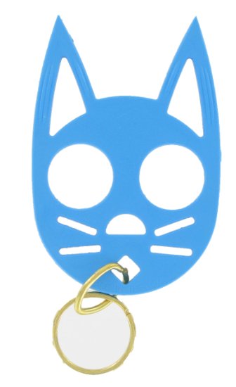 The Cat Personal Safety Keychain -Light Blue