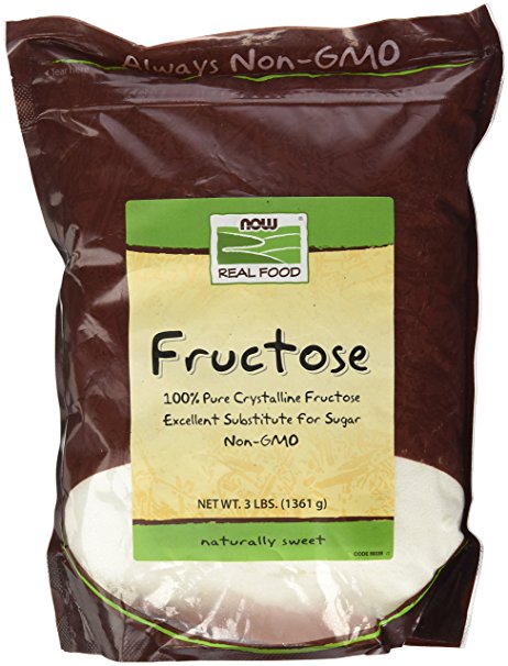 NOW Foods Fructose Fruit Sugar - 3 lb