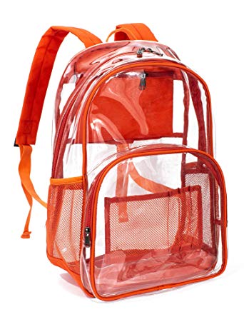 Leaper Clear Backpack Transparent Backpack for School, Security Travel, Sport