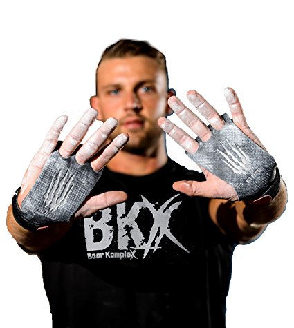Bear KompleX 3 hole hand grips and gymnastics grips Great for Cross fitness, pullups, weight lifting, chin ups, training, exercise, kettlebell, and more. Protect your palms from rips! Small 3hole BLK
