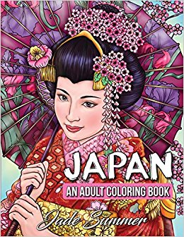 Japan: An Adult Coloring Book with Japanese Cultural Designs, Beautiful Asian Women, Floral Kimono Dresses, and Relaxing Nature Scenes