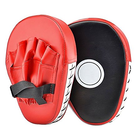Punch Mitts - Cozyswan, Focus Mitts PU Leather Boxing Pads Target Mitt Glove for Focus Training of Karate
