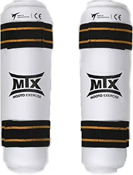 MOOTO Korea Taekwondo MTX Shin Protector WTF Approved Guard MMA Martial Arts Kickboxing Karate Team Match Training XS to XL