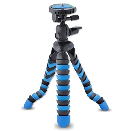 NICEKER Universal 12-Inch Flexible Tripod with Wrapable Leg Quick Release Plate and Cell Phone Tripod Adapter,Suit for iPhone, Samsung and other Smartphones, Camera, Gopro ,Portable for Travel and Adventure