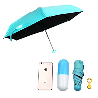 visnfa Umbrella Ultra Mini and Light with a Cute Capsule Case and not only umbrella but also Anti-UV Sun Umbrella