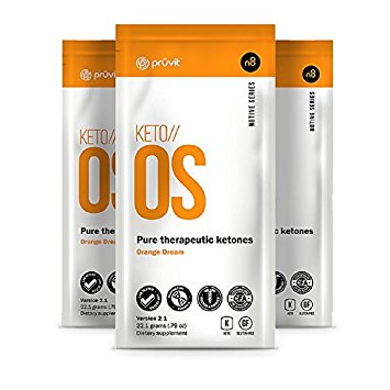 NEW! Keto // OS 2.1 - 3 On-the-GO Packets! - V2.1 Optimized Formula! 3 Sachets - from Pruvit - DECAF