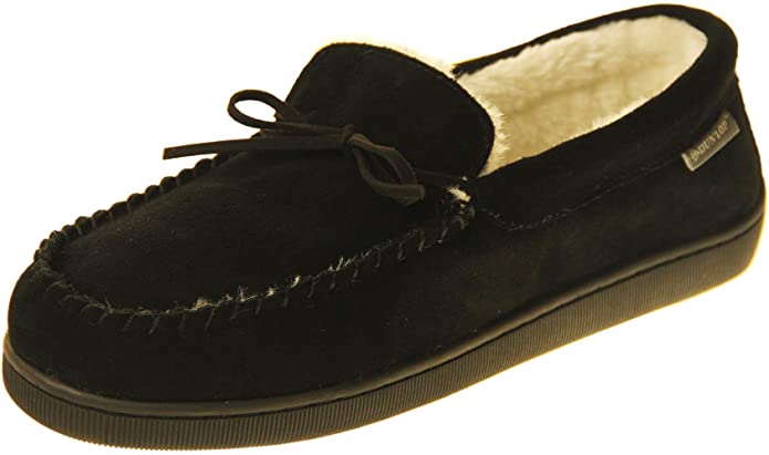 Dunlop Mens Joshua Suede Warm Comfy Moccasin Slippers