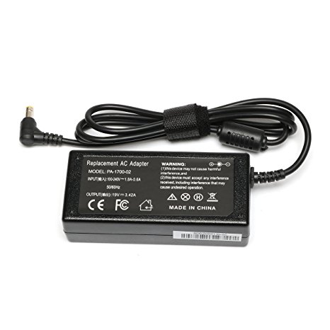 Reparo 65W Charger AC Adpater Power Supply for Toshiba-Satellite C55 C55D C55DT C55T C50 C50T C75D C70 C75 E45T E55 E55D E55DT L70 L75 L45T L55 L55D L55DT CL15T CL45 E45 L15 L55T PA3714U-1ACA
