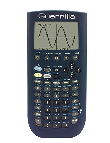Guerrilla Silicone Case for Texas Instruments TI-89 Titanium Graphing Calculator, Navy