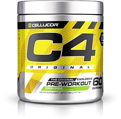 Cellucor, C4 Original Explosive Pre-Workout Supplement, Green Apple, 60 Servings