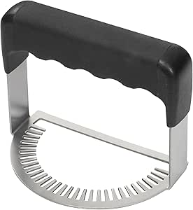 Winco EF-05 Empanada Fork Dough Cookie/Pastry Press 5 Inch, Black and silver