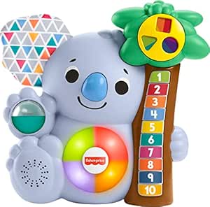 Fisher-Price GRG67 -BlinkiLinkis Koala, musikalisches Lernspielzeug für Babys und Kleinkinder, Babyspielzeug ab 9 Monaten