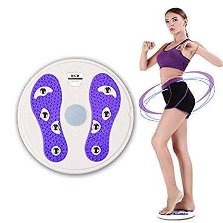 IOCH Waist Twister Exercise Magnetic Therapy Twisting Disc Figure Trimmer,Body Aerobic Exercise Machine Feet Massager Home Fitness Equipment Balance Rotating Board 29cm