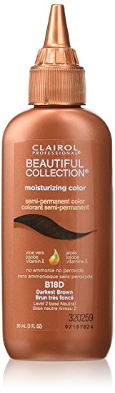 Clairol Professional Beautiful Collection Semi-permanent Hair Color, Darkest Brown