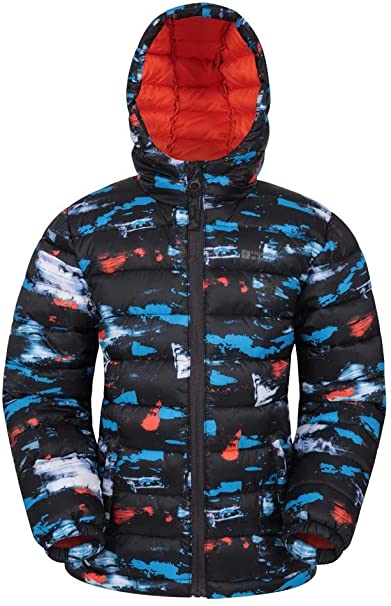 Mountain Warehouse Seasons Padded Kids Jacket - Water Resistant & Lightweight Insulated Rain Coat for Boys & Girls - Great for Autumn, Winter, School or Travelling