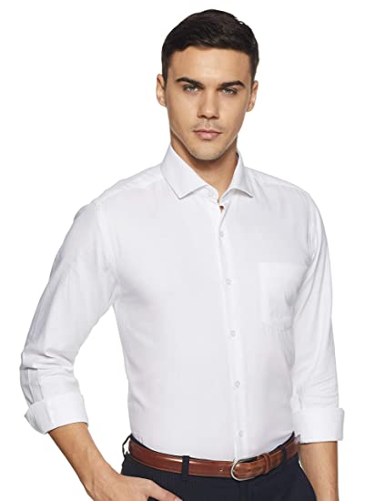 Diverse Men's Solid Slim Fit Cotton Formal Shirt