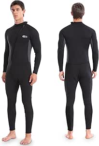 Wetsuits for Men, Mens Full Body Diving Suit Wetsuit, 3MM Neoprene Wetsuit Men's Wet Suit for Diving Snorkeling Swimming Surfing