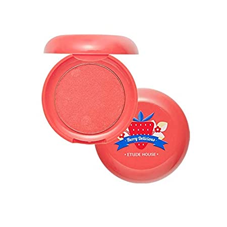 ETUDE HOUSE Berry Delicious Cream Blusher 6g (RD301#1 Ripe Strawberry) - Moist Cream Cheek for a Lovely Look, Daily Natural Color