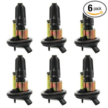 2002 2003 2004 2005 New Set of 6 Ignition Coil on Plug Coils Pack Chevy Trailblazer GMC Canyon Envoy H3 UF303 12568062