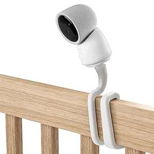 Flexible Twist Mount for Arenti Baby Monitor，No Tools or Wall Damage Required (White)