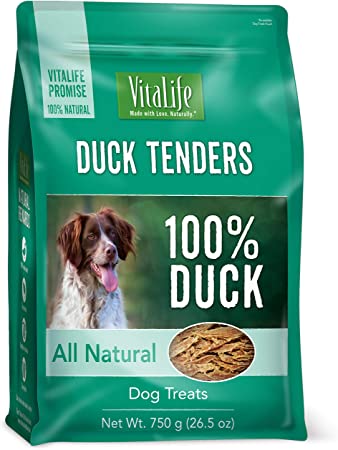 VitaLife 750 g Duck Tenders, All Natural Dog Treats
