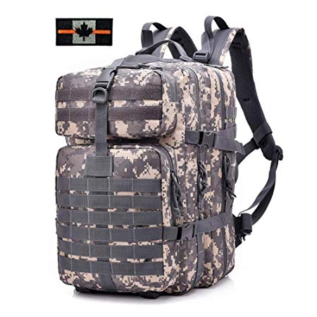 Tactical Backpack Military Waterproof Nylon Large Capacity Assault Pack for Hunting Cycling Climbing Trekking Hiking Daypack 40L