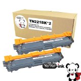 YoYoInk Compatible Toner Cartridges Replacement for Brother TN221BK TN 221 Black 2 Pack 2 Black
