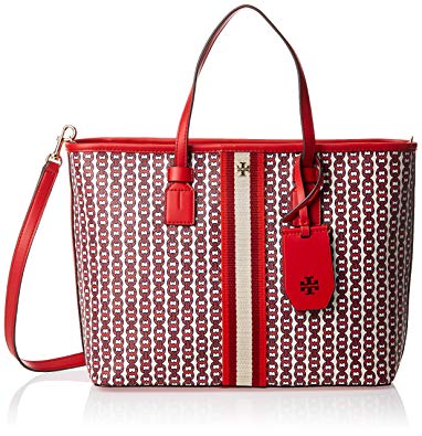 Tory Burch Gemini Link Canvas Small Tote in Liberty Red Gemini Link, Large