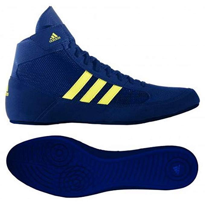 adidas Men's Boy's HVC2 Wrestling Mat Shoe Ankle Strap 2 Colors AQ3325