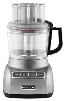 KitchenAid KFP0922CU 9-Cup Food Processor with Exact Slice System - Contour Silver