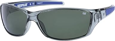 Caterpillar Men's 8016 Polarized Wrap Sunglasses