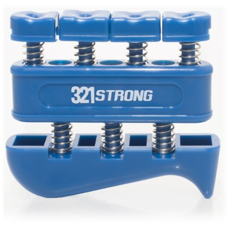 Finger Strengthener and Hand Exerciser for Guitar , Piano , or Therapy - Blue