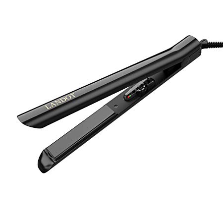 Ceramic Flat Iron Professional Hair Straightener Dual Voltage with Anti-Static 1 inch 3D Floating Plates Suitable for All Hair Types Salon Hair Styling Tools Adjustable Temperature 140℉-450℉