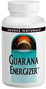 Source Naturals Guarana Energizer Dietary Supplement - Supports A Long Lasting Energy Boost - 60 Tablets