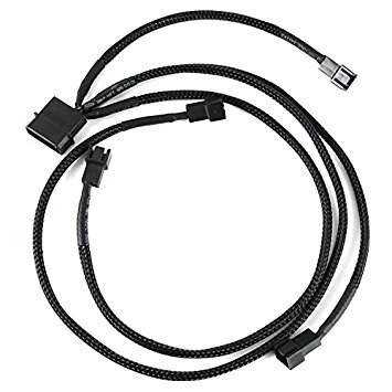 XSPC Quad 120mm Fan Cable (Power 4 Fans from 1 Connection!)