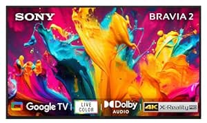 Sony BRAVIA 2 Series 126 cm (50 inches) 4K Ultra HD Smart LED Google TV K-50S20B (Black)