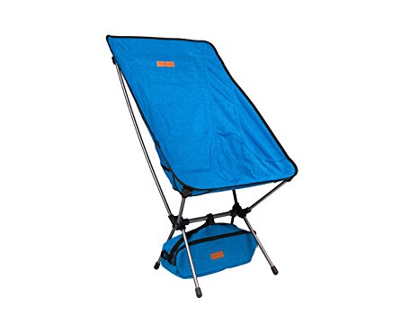 Trekology Portable High Back Camping Chairs with Head Rest - Compact Ultralight Heavy Duty Backpacking Chair with Carry Bag & Ergonomic Full Back Support for Hiker, Camp, Beach, Fishing, Outdoor
