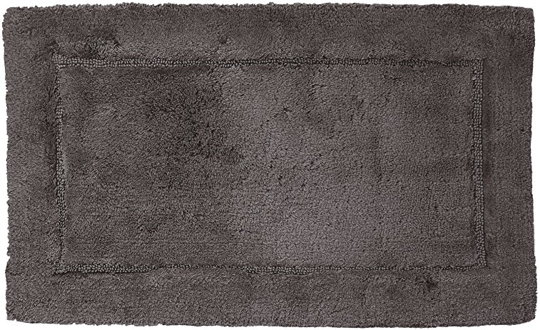 HygroSoft Fast Drying and Absorbent Bath Rug, 21 by 34-Inch, Pewter