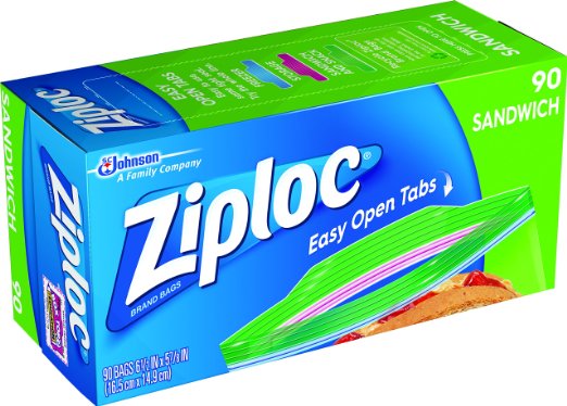 Ziploc Sandwich Bag, 90 Count