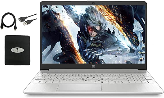 2020 HP Laptop 15.6" FHD Micro-Edge WLED Computer, 10th Gen Intel Quad-Core i5-1035G1 (up to 3.6 GHz, Beat i7-7260U), 16GB RAM, 512GB SSD, Webcam, HDMI, WiFi 6, Bluetooth, Win10, w/GM Accessories