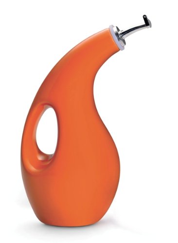 Rachael Ray Stoneware EVOO Oil Dispensing Bottle Orange