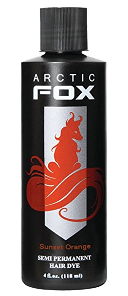 ARCTIC FOX 100% VEGAN SEMI PERMANENT HAIR COLOR DYE (4oz, Sunset Orange)