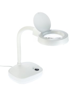 SE MC353W Table Magnifier 35x Lamp with Fluorescent Light White