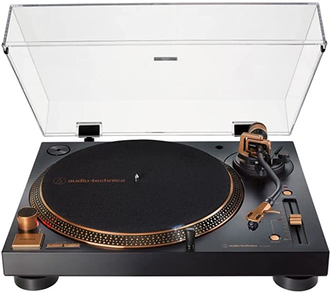 Audio-Technica AT-LP120XUSB-BZ Direct-Drive Turntable (Analog & USB), Fully Manual, Hi-Fi, 3 Speed, Convert Vinyl to Digital, Anti-Skate and Variable Pitch Control