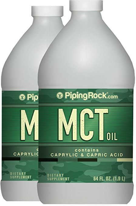 MCT Oil (Medium Chain Triglycerides) 2 Bottles x 64 fl oz (1.89 L)