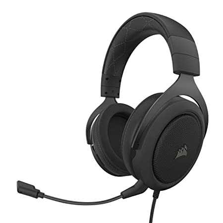 Corsair HS60 PRO - 7.1 Virtual Surround Sound Gaming Headset w/USB DAC - Discord Certified - Works with PC, Xbox Series X, Xbox Series S, Xbox One, PS5, PS4, and Nintendo Switch - Carbon