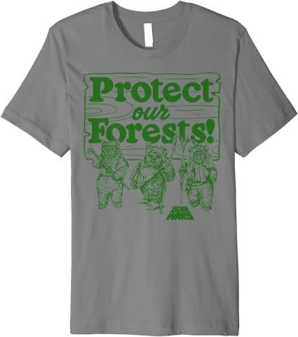 Star Wars Ewoks Protect Our Forests Camp Premium T-Shirt