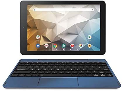 RCA Tablet Quad-Core 2GB RAM 32GB Storage IPS HD Touchscreen WiFi Bluetooth with Detachable Keyboard Android 9 Pie (Navy)